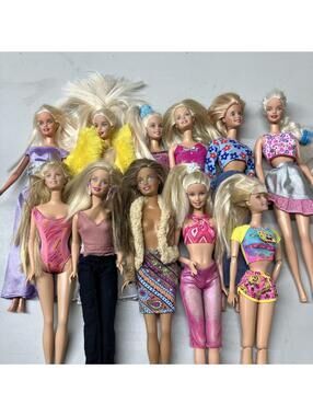 Mattel 1998 Barbie Dolls Lot Of 11 Vintage